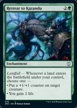 1x Retreat to Kazandu NM, English MTG Zendikar Rising - Image 1
