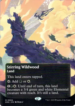 MTG Stirring Wildwood (Borderless) (84) | NM | Edge of Eternities (EOS) - Image 1