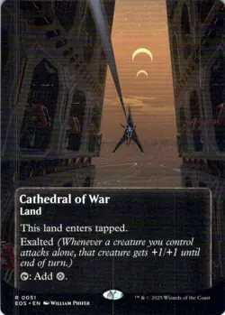 MTG Cathedral of War (Borderless) (51) | NM | Edge of Eternities (EOS) - Image 1