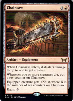 MTG Chainsaw (128) | NM | Duskmourn: House of Horror (DSK) - Image 1
