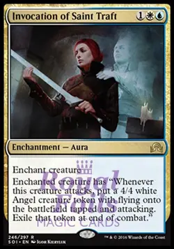 Invocation of Saint Traft 2x FOIL SOI MTG Shadows Over Innistrad Rare MINT - Image 1