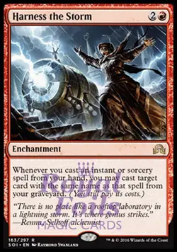 Harness the Storm 1x FOIL SOI MTG Shadows Over Innistrad Rare MINT red - Image 1