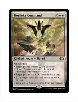 1x Kozilek's Command, Modern Horizons 3, Magic the Gathering MTG NM - Image 1