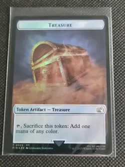 Hero (0007) | Treasure (0023) Double-Sided Token - Foil - MTG: Final Fantasy FIN - Image 2