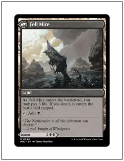 1x Fell the Profane, Modern Horizons 3, Magic the Gathering MTG NM - Image 2