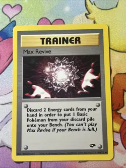 Trainer Max Revive 117/132 Gym Challenge Unlimited WotC 2000 Pokemon - Image 1