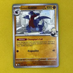 Cynthia's Gabite 103/182 Destined Rivals Scarlet & Violet Pokemon Card NM - Image 1