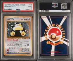1997 Pokemon Jungle (JP) Snorlax Rare Holo #143 PSA 9 - Image 1