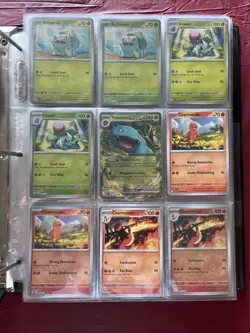 Pokemon 151 Complete Base Set Binder Common Uncommon Rare Holo Ex Reverse Promos - Image 1