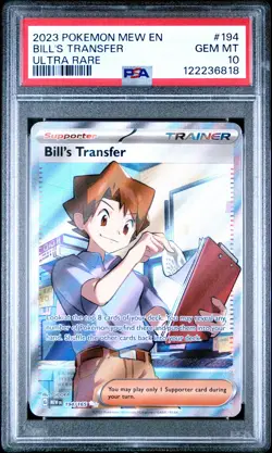 Bill'S Transfer 2023 Pokemon Mew En-151 #194/165 Ultra Rare PSA 10 - Image 1