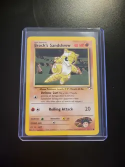 Brock's Sandshrew 71/132 Pokemon Gym Heroes - Image 4