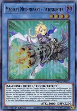 DAMA-EN032 Magikey Mechmusket - Batosbuster 1st Edition Super Rare NM YuGiOh TCG - Image 1