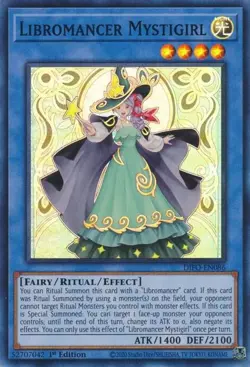 DIFO-EN086 Libromancer Mystigirl 1st Edition Super Rare Near Mint YuGiOh TCG - Image 1