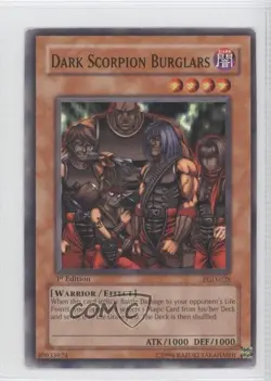 Dark Scorpion Burglars 1st Ed. YuGiOh Pharaonic Guardian #PGD-028 2003 READ - Image 1