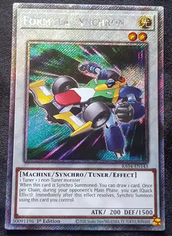 YuGiOh! Formula Synchron RA04-EN143 Platinum Secret Rare - Near Mint - Image 1