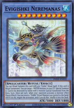 PHHY-EN032 Evigishki Neremanas Super Rare 1st Edition Near Mint YuGiOh TCG - Image 1