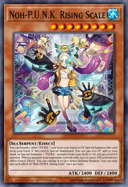 BLMM-EN050 "Noh-P.U.N.K. Rising Scale" Emblazoned Ultra Rare YuGiOh! NEW - Image 1