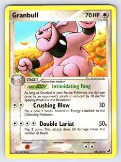 Granbull 39/115 2005 EX Unseen Forces Pokemon Card TCG Nintendo Uncommon Lp/Vlp - Image 1