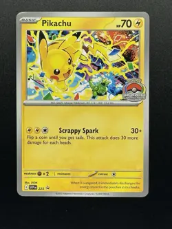 Pikachu Promo 2025 World Championships SVP EN 225 Pokemon Card Worlds Promo NM - Image 1