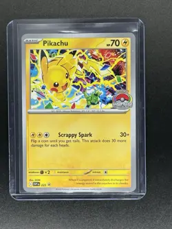 Pikachu Promo 2025 World Championships SVP EN 225 Pokemon Card Worlds Promo NM - Image 3