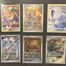 Pokemon Card Lot Of 6 Full Art With Dedenne And Mimikyu Nm Condition - Image 1