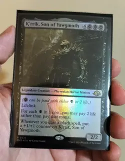 Premium K'rrik, Son of Yawgmoth EDH Commander Deck MTG - Play Ready, Sleeved/Box - Image 1