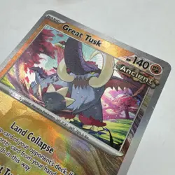 Great Tusk Pokemon Card 055/131 Prismatic Evolutions Masterball - Image 3