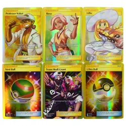 120 PCS Poke-cards TCG GX Card Lot Ultra Rare Holo Trainer Trading Cards - Image 4
