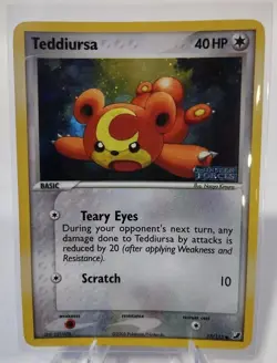 Pokemon Card - Teddiursa Unseen Forces 77/115 Reverse Holo Stamped LP - Image 1