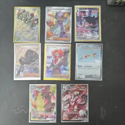 Pokemon Card Lot Of 8 Random Full Art Trainer Vmax Cards Nm Condition - Image 1
