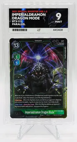 Imperialdramon Dragon Mode - BT3-111 Parallel - ACE Grade 9 - Digimon Card Game - Image 1