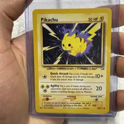 Pokemon Pikachu 70/111 Neo Genesis Common Pokemon Card Unlimited NM Vintage TCG - Image 1