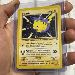 Pokemon Pikachu 70/111 Neo Genesis Common Pokemon Card Unlimited NM Vintage TCG - Image 2