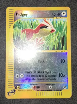 Pokemon Card Pidgey Holo Foil Reverse 123/165 Expedition EXC (Komiya) - Image 3