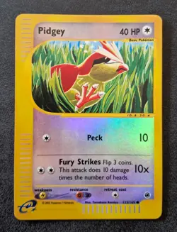 Pokemon Card Pidgey Holo Foil Reverse 123/165 Expedition EXC (Komiya) - Image 5
