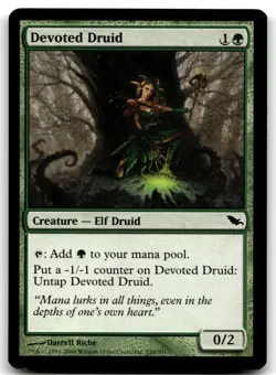 MTG Devoted Druid C Shadowmoor 110 MP - Image 1