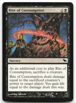 MTG Rite of Consumption C Shadowmoor 76 MP - Image 1