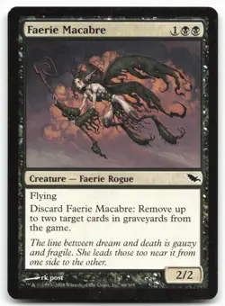MTG Faerie Macabre C Shadowmoor 66 MP - Image 1