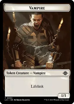 4x Vampire/Blood Token, Lost Caverns of Ixalan, MTG, 4 pack, Magic Token - Image 1