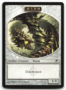 MTG Wurm Token () T Scars of Mirrodin 8 MP - Image 1