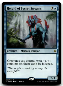 MTG Herald of Secret Streams R Ixalan 59 MP - Image 1