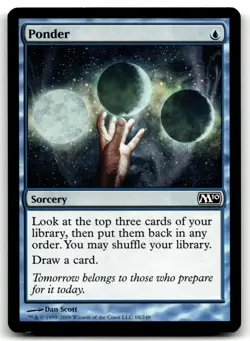 MTG Ponder C Magic 2010 (M10) 68 MP - Image 1