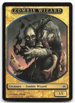 MTG Zombie Wizard Token T Alara Reborn MP - Image 1