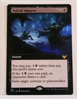 MTG Baleful Mastery Extended Art #301 Strixhaven: School of Mages Near Mint - Image 1