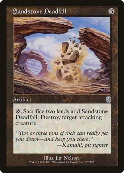 MTG Odyssey --- SANDSTONE DEADFALL --- Uncommon! NM! Magic the Gathering! - Image 1