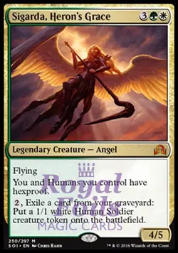 Sigarda Heron's Grace 1x FOIL SOI MTG Shadows Over Innistrad Mythic MINT - Image 1