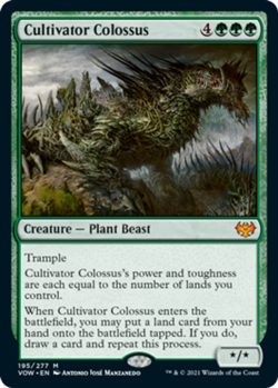 Moderate Play, English MTG Regular Cultivator Colossus Innistrad: Crimson Vow Ma - Image 1