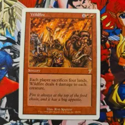 MTG Wildfire 🇬🇧 7th Edition Magic the Gathering MTG Verbrannte Steppe Nm OG - Image 1