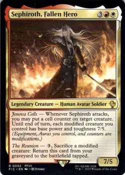 MTG Sephiroth, Fallen Hero (92) | NM | Commander: Final Fantasy (FIC) - Image 1