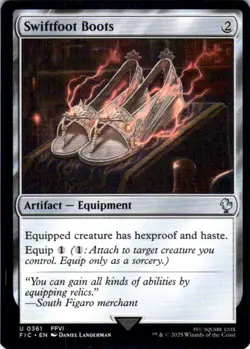 MTG Swiftfoot Boots (361) | NM | Commander: Final Fantasy (FIC) - Image 1